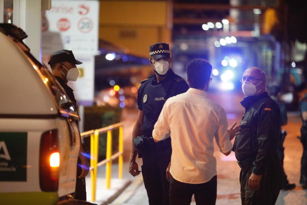 Así ha quedado la zona tras el suceso ocurrido en la noche de este jueves