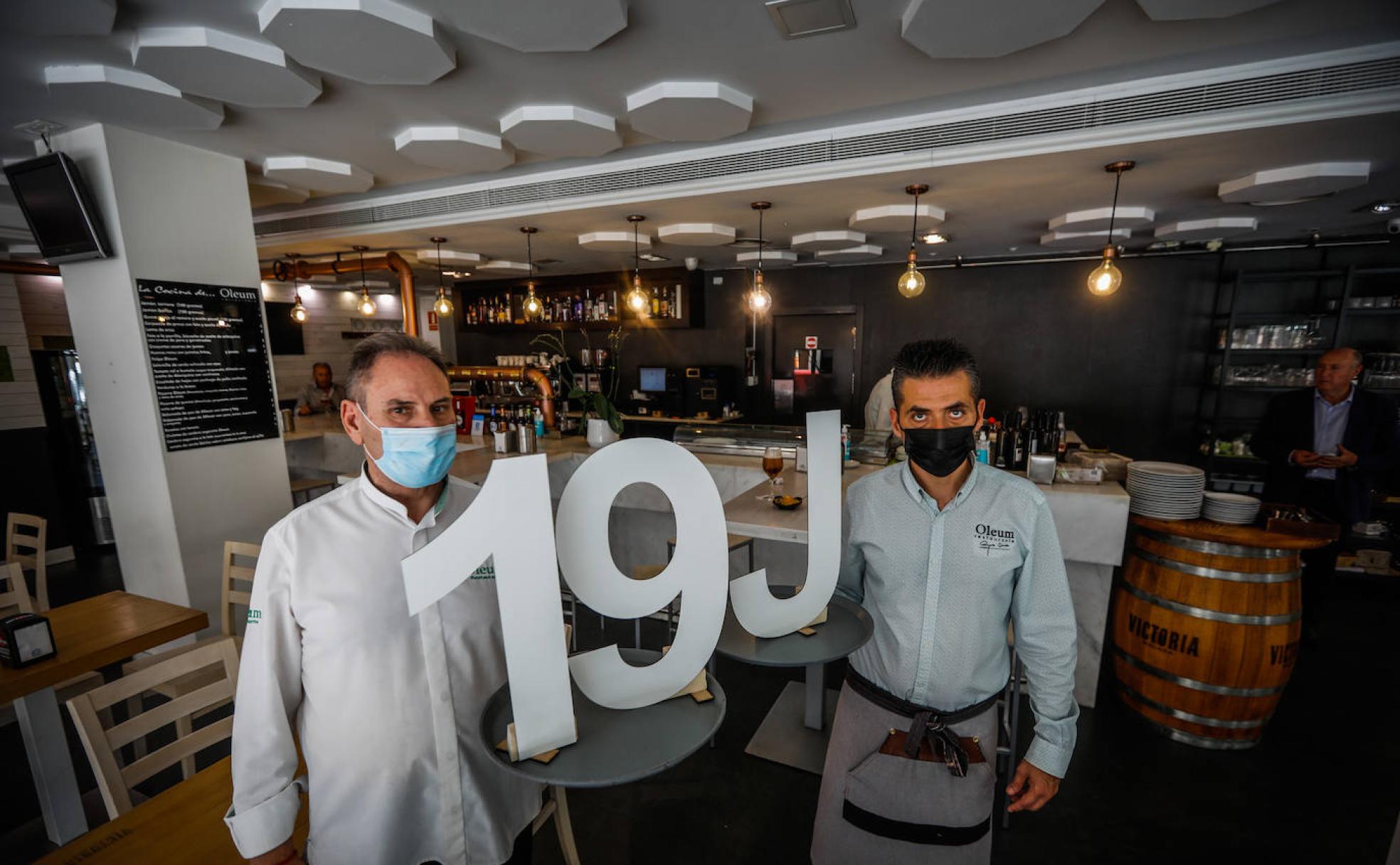 Trabajadores del restaurante Oleum.