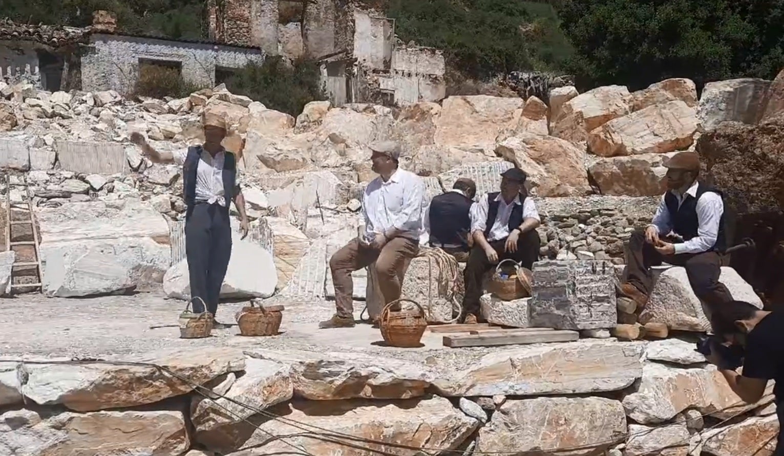 Uno de los escenarios de la recreación histórica que se desarrolla este fin de semana en Macael. 