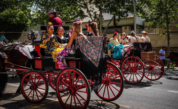 Los carros recorrieron el centro de Granada este domingo