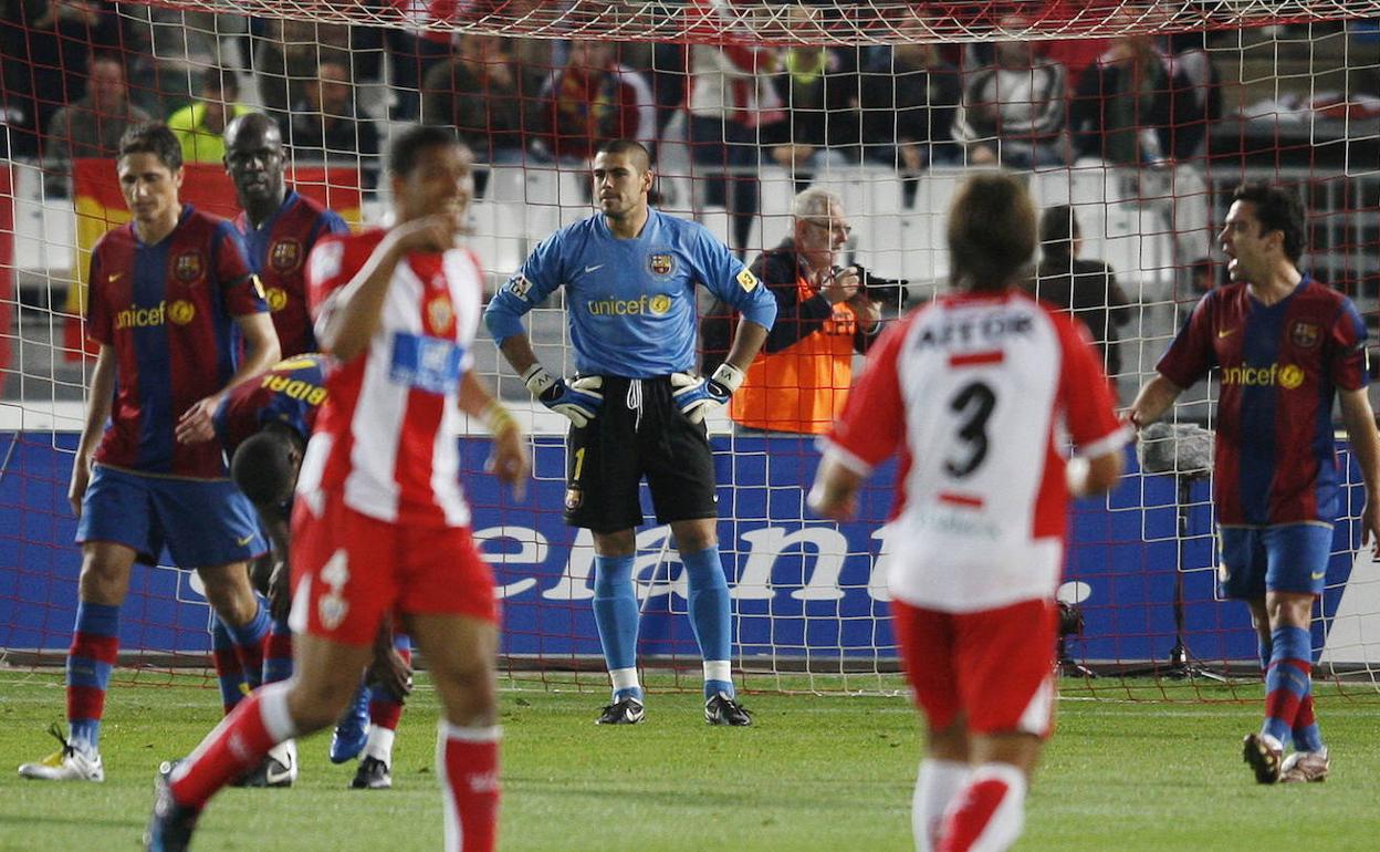 Ganarle al Barça, uno de los retos que le quedan por hacer a la UDA en Primera. 
