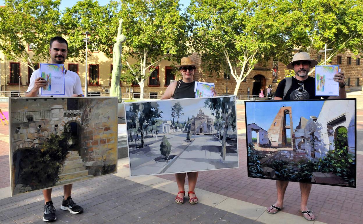 Premiados del II Concurso de Pintura Rápida de Linares, organizado por la Concejalía de Cultura. 