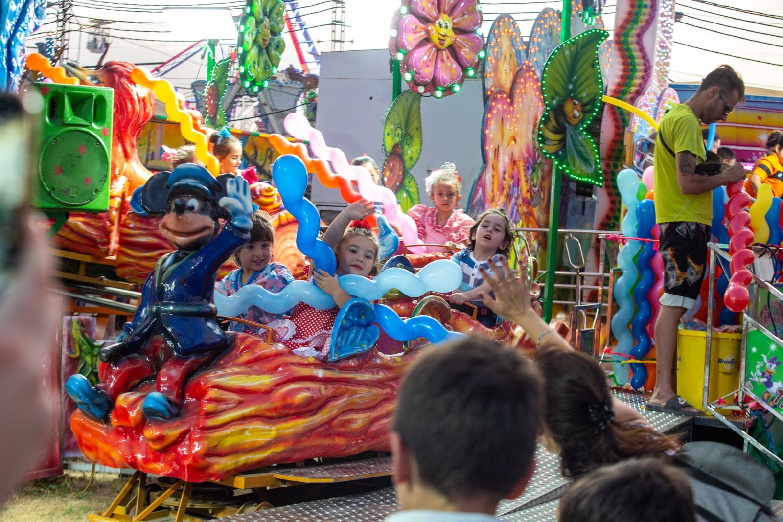 Fotos: El día de los columpios en la Feria del Corpus