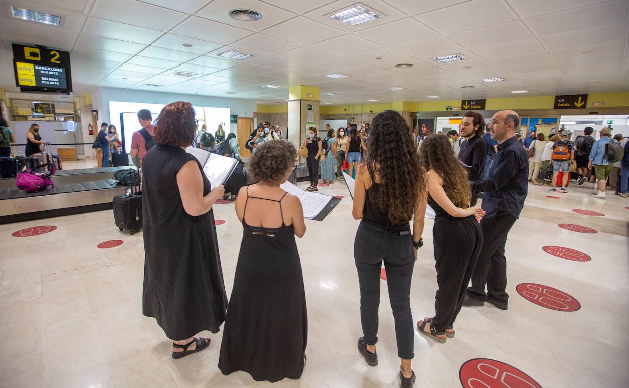 El Coro del Agua, durante la celebración del 50 aniversario.