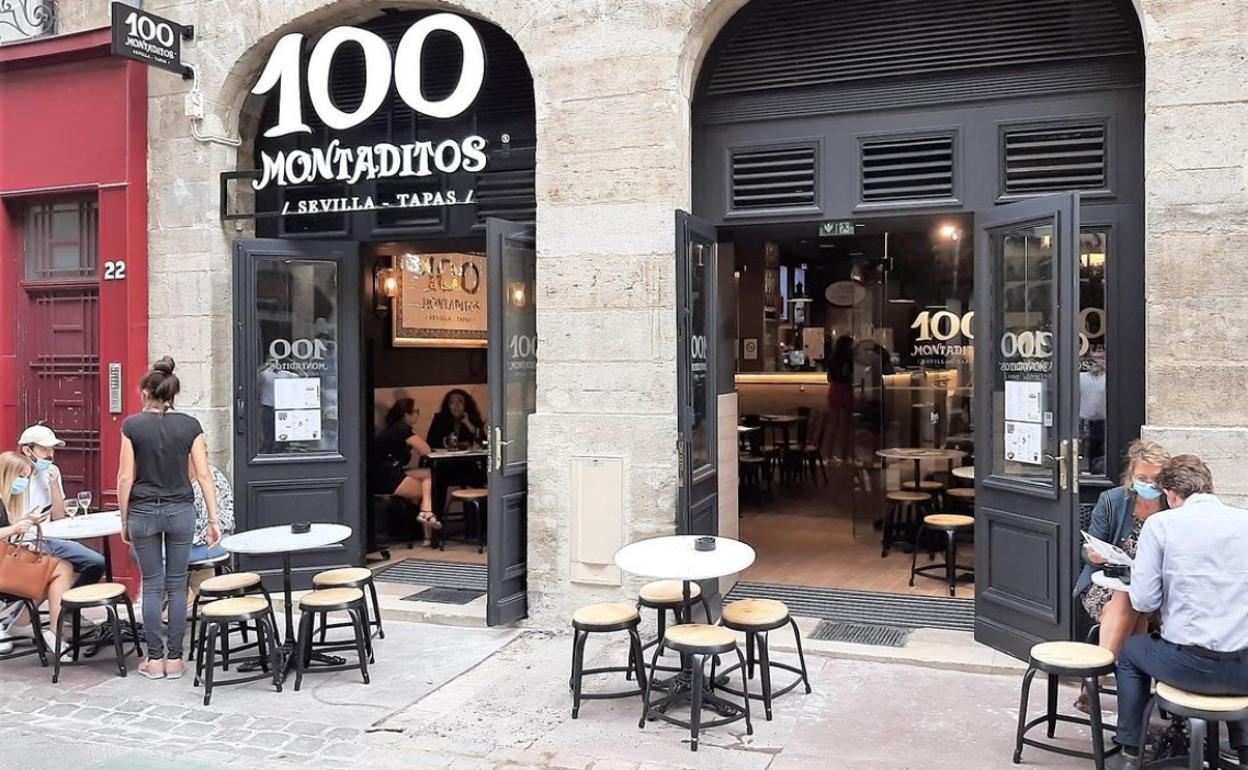 Uno de los restaurantes de 100 montaditos