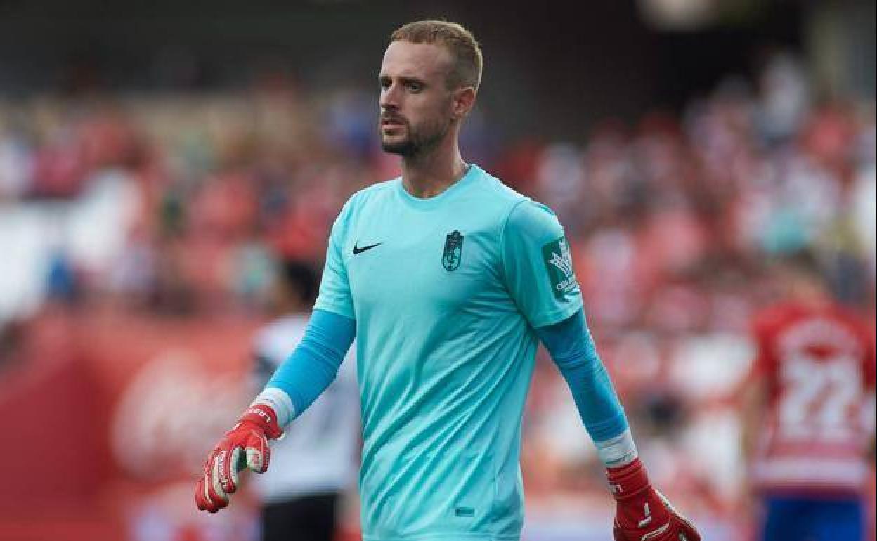 Aarón Escandell, en un partido de la pasada temporada. 