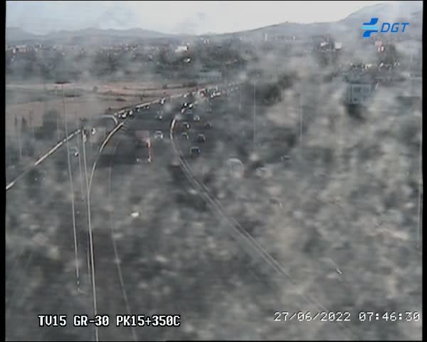 Tráfico en la Circunvalación este lunes.