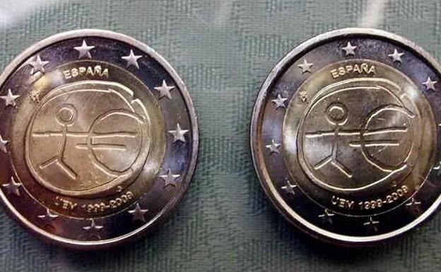 Moneda conmemorativa Unión Económica y Monetaria del año 2009.