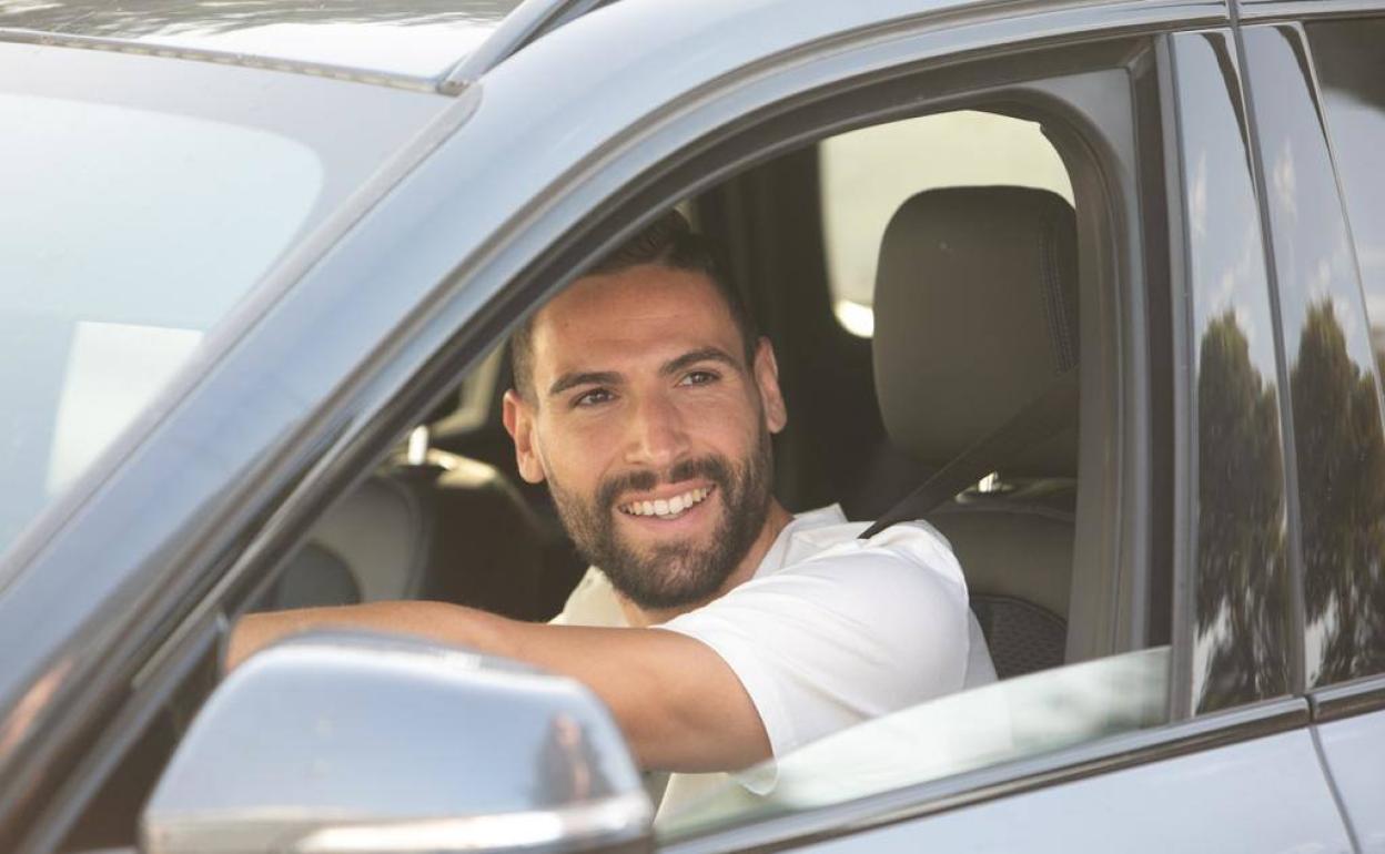 Antonio Puertas, a su llegada a la Ciudad Deportiva. 