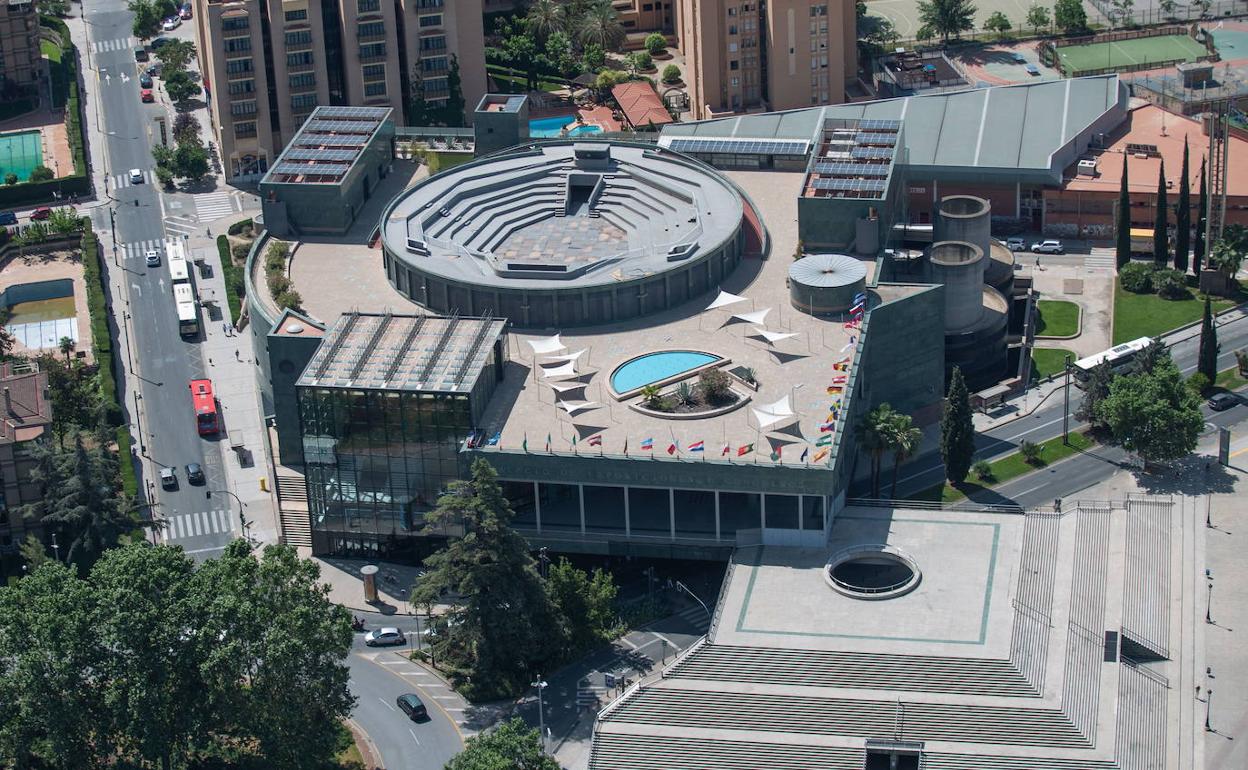 Vista aérea del Palacio de Congresos.