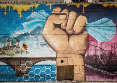 Imagen secundaria 1 - Granada | Un mural nómada en el Paseo de la Cartuja
