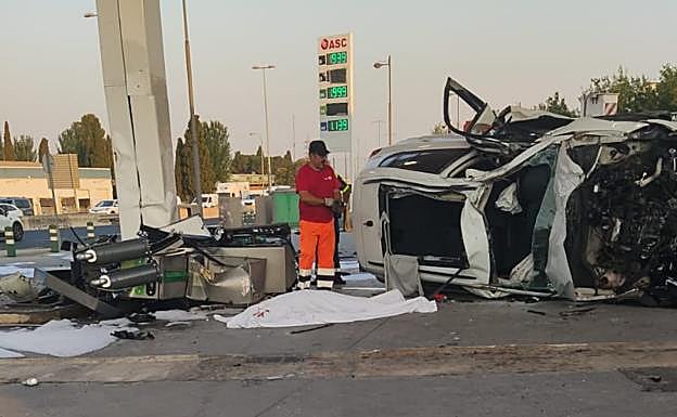 Así ha quedado la zona del accidente.