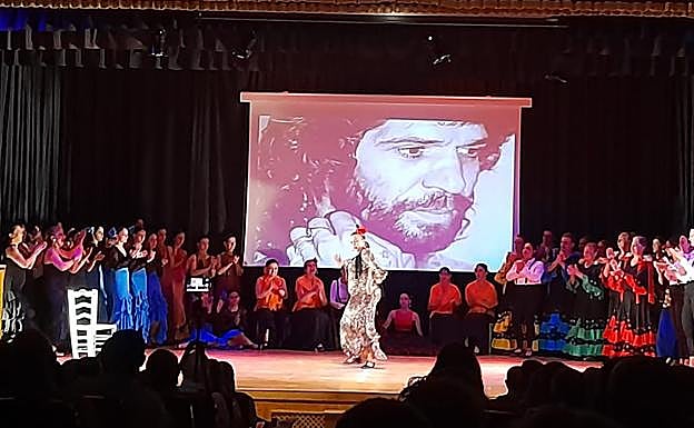 La Mari, en el espectáculo. 