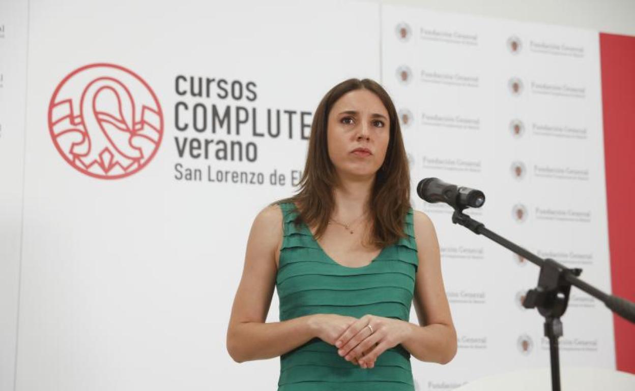 Irene Montero, ministra de Igualdad. 