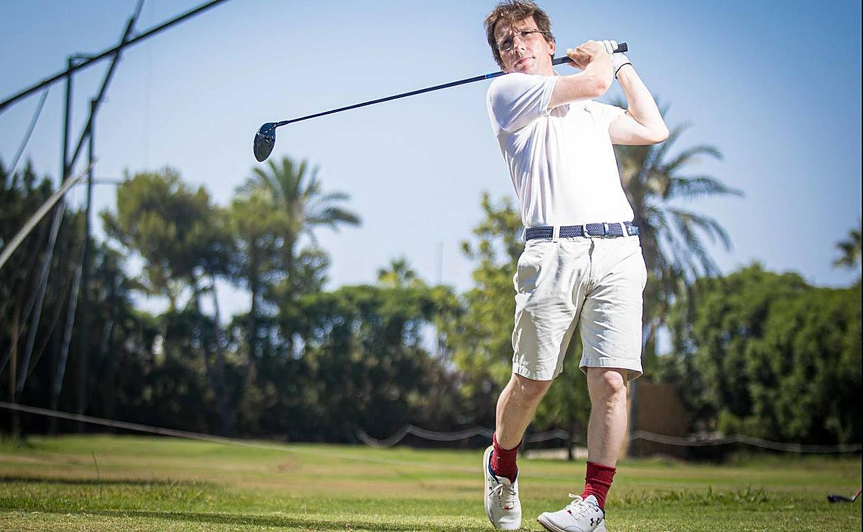 El alcalde de Madrid, José Luis Martínez-Almeida, en el torneo. 