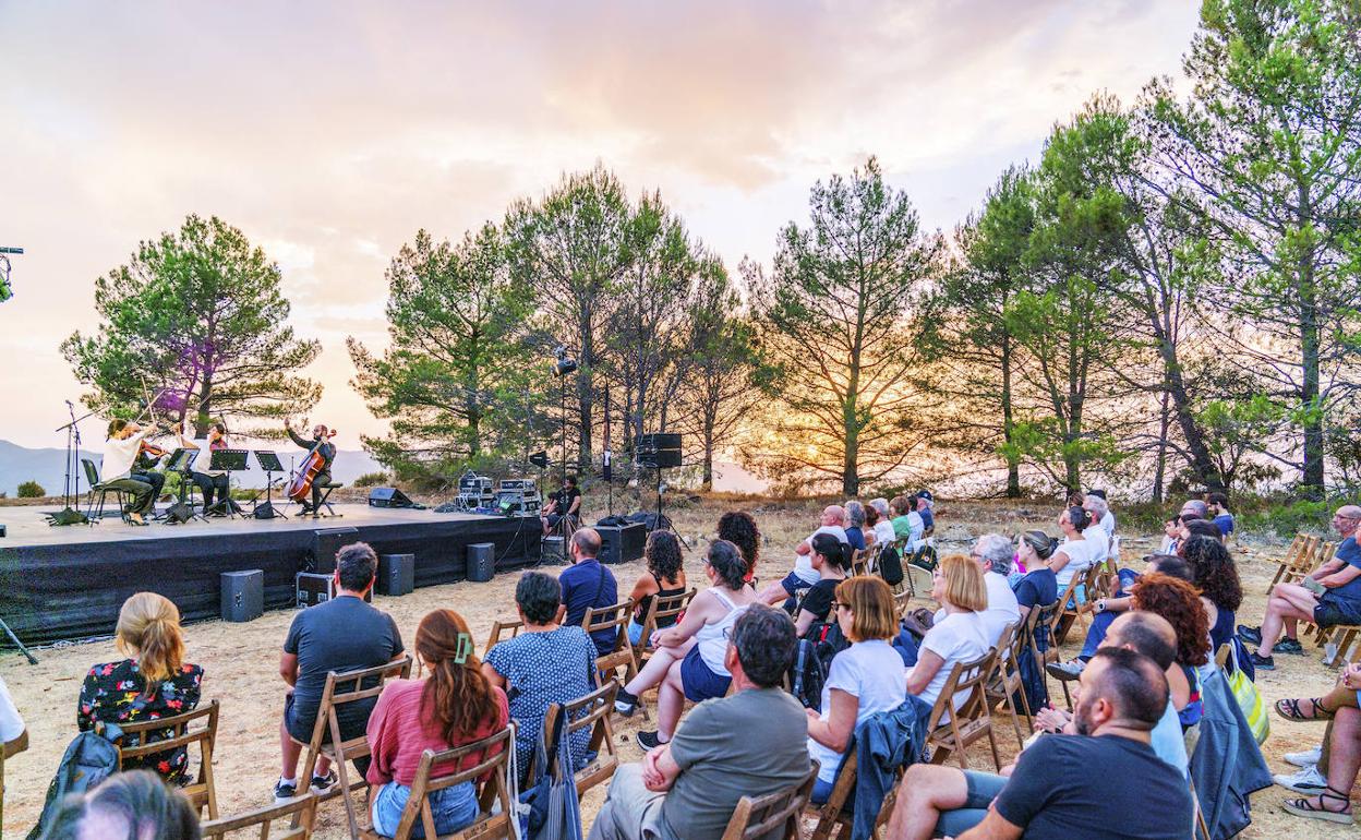 Un momento del concierto del cuarteto Cosmos este sábado. 
