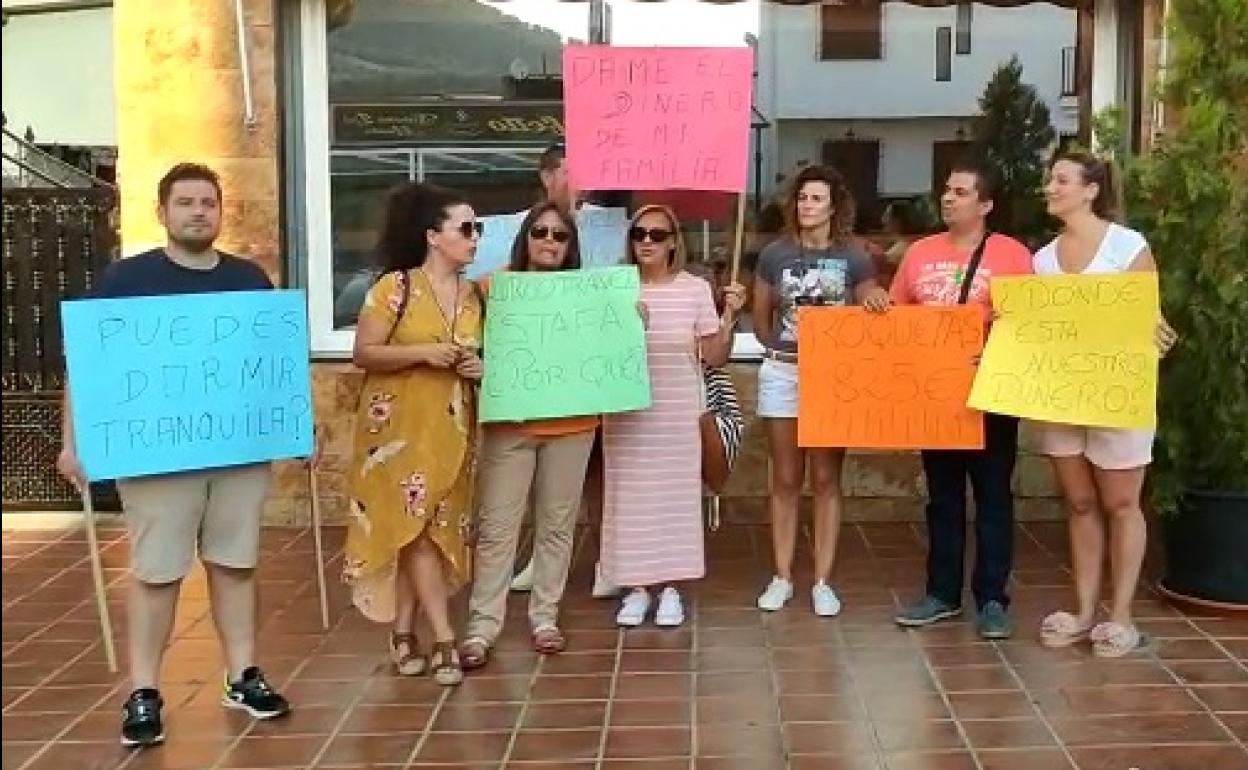 Una de las protestras promovidas por los afectados.