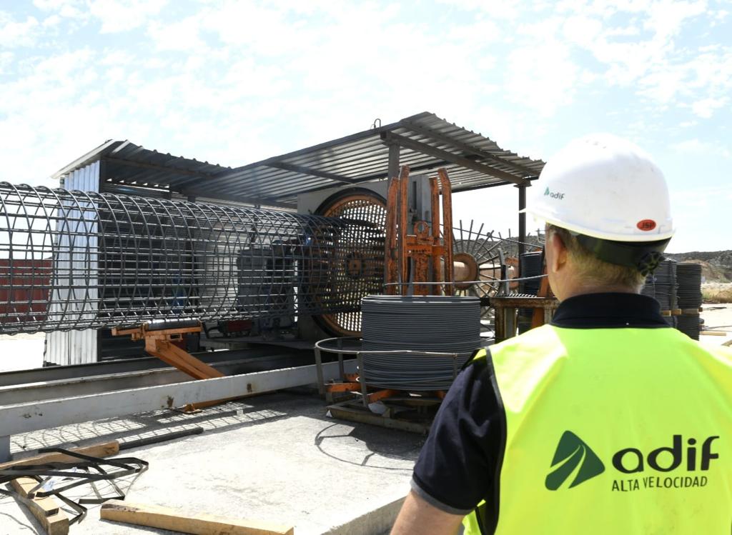 Las obras del AVE en Almería, previstas para su finalización en 2026.