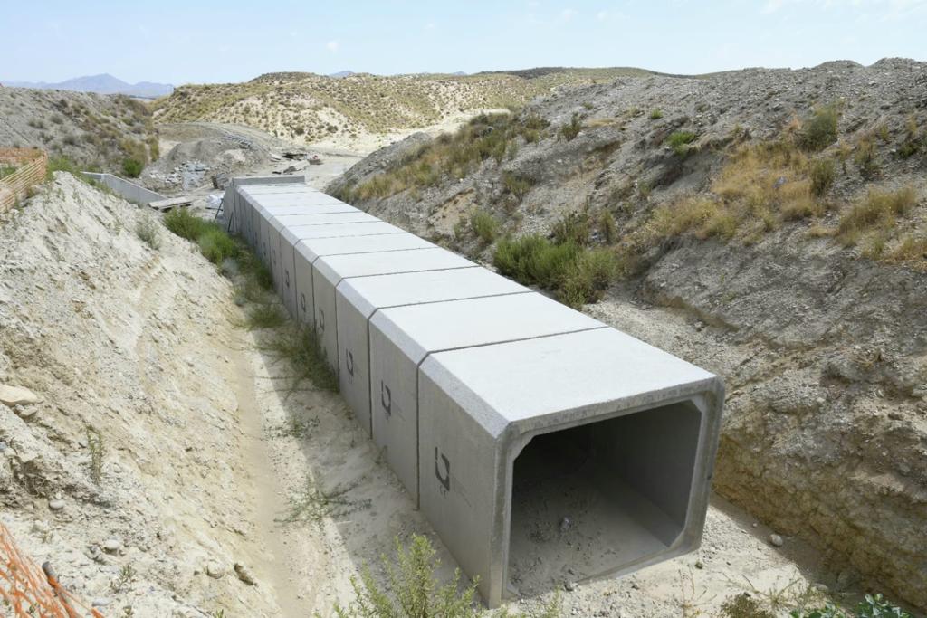 Las obras del AVE en Almería, previstas para su finalización en 2026.