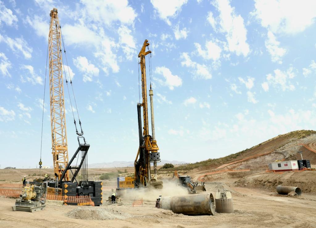 Las obras del AVE en Almería, previstas para su finalización en 2026.