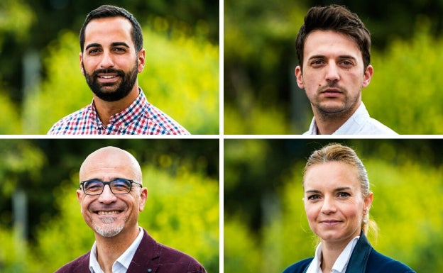 Concejales que han dimitido este martes en Pinos Puente. 