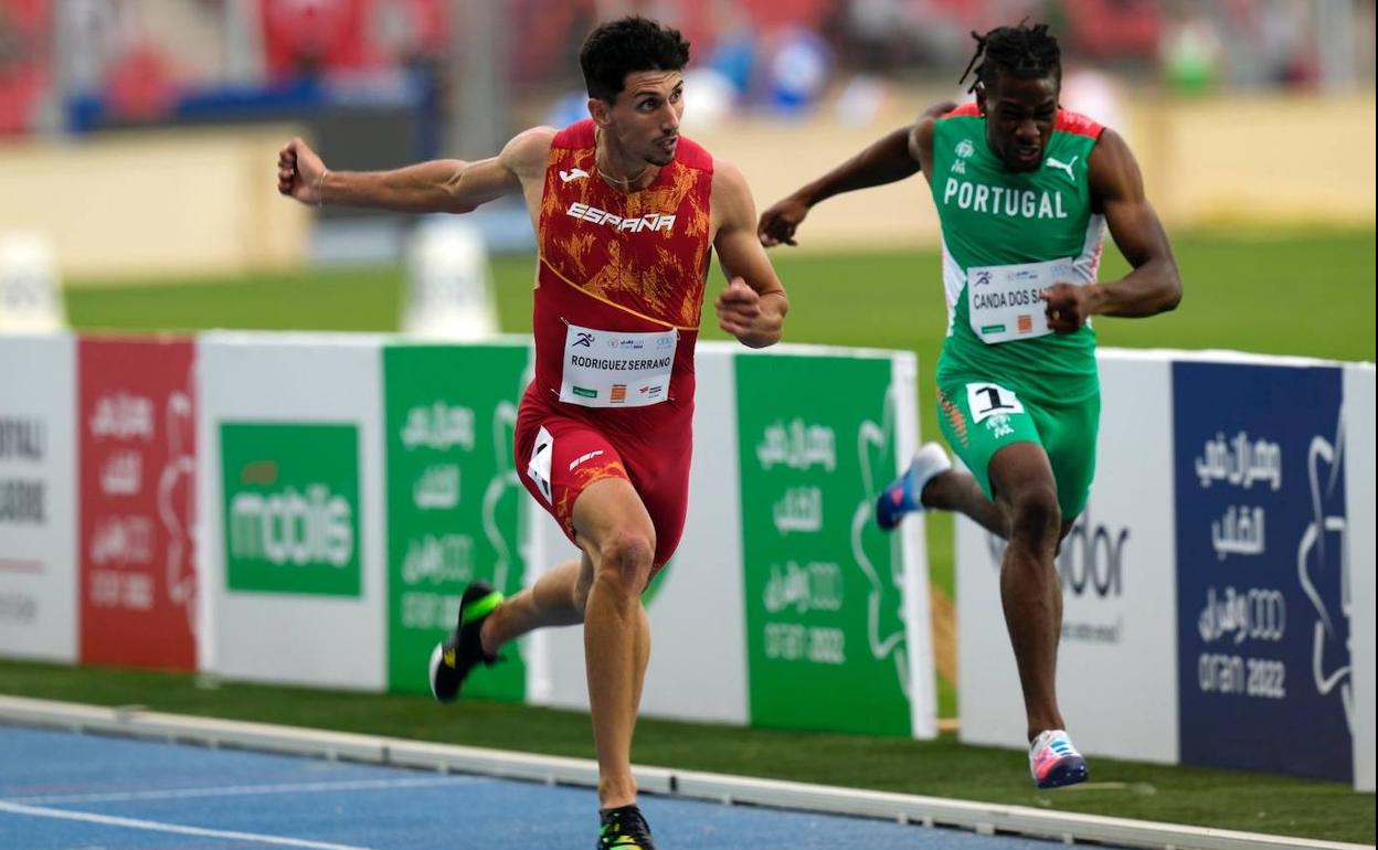 Dani Rodríguez, con España en una carrera anterior en los Juegos Mediterráneos en los que fue bronce. 