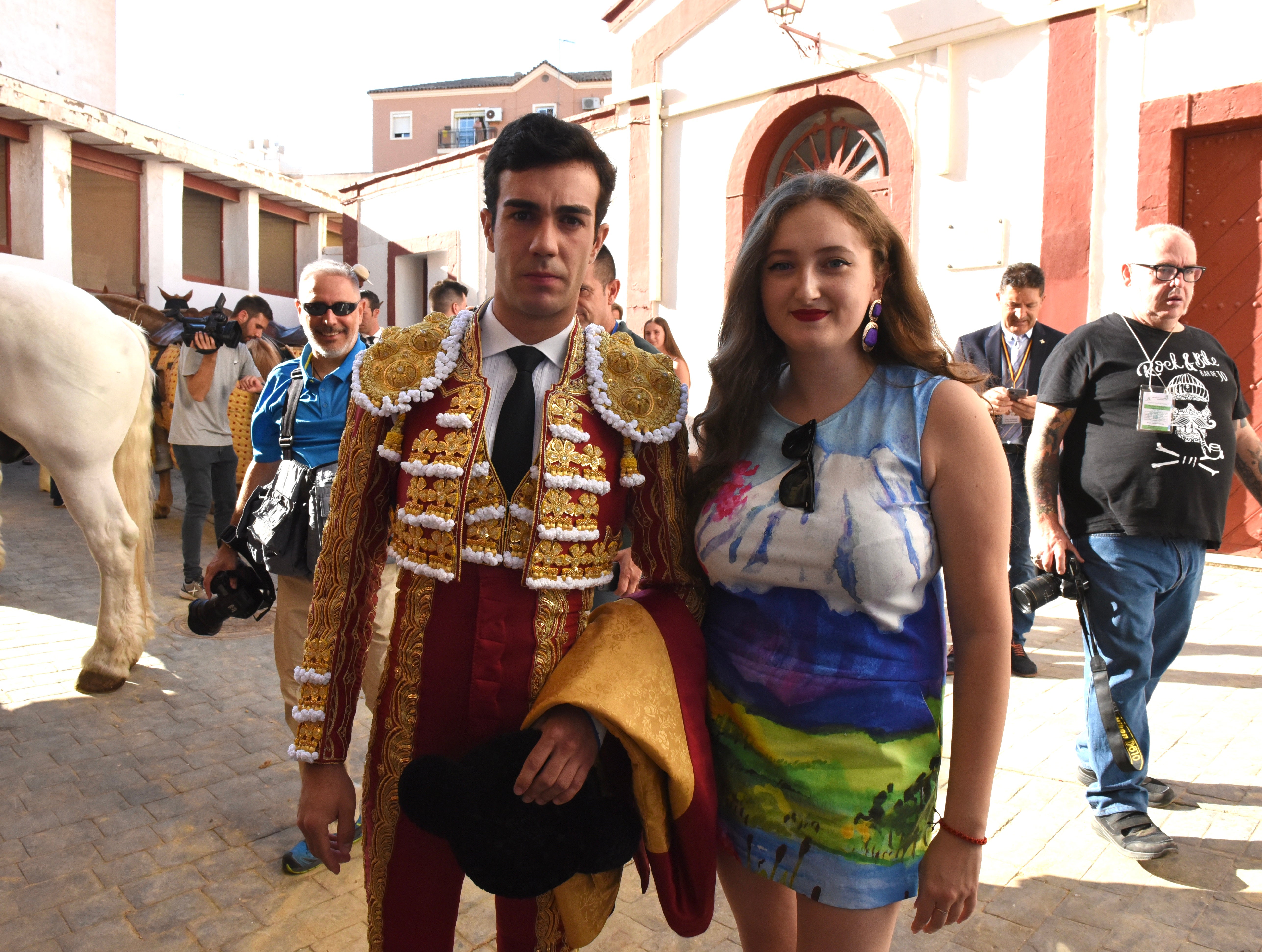 Momento del festejo celebrado este sábado en la plaza almeriense.