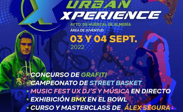 Huércal de Almería presenta la Urban Experience, una gran fiesta deportiva y de ocio para los jóvenes