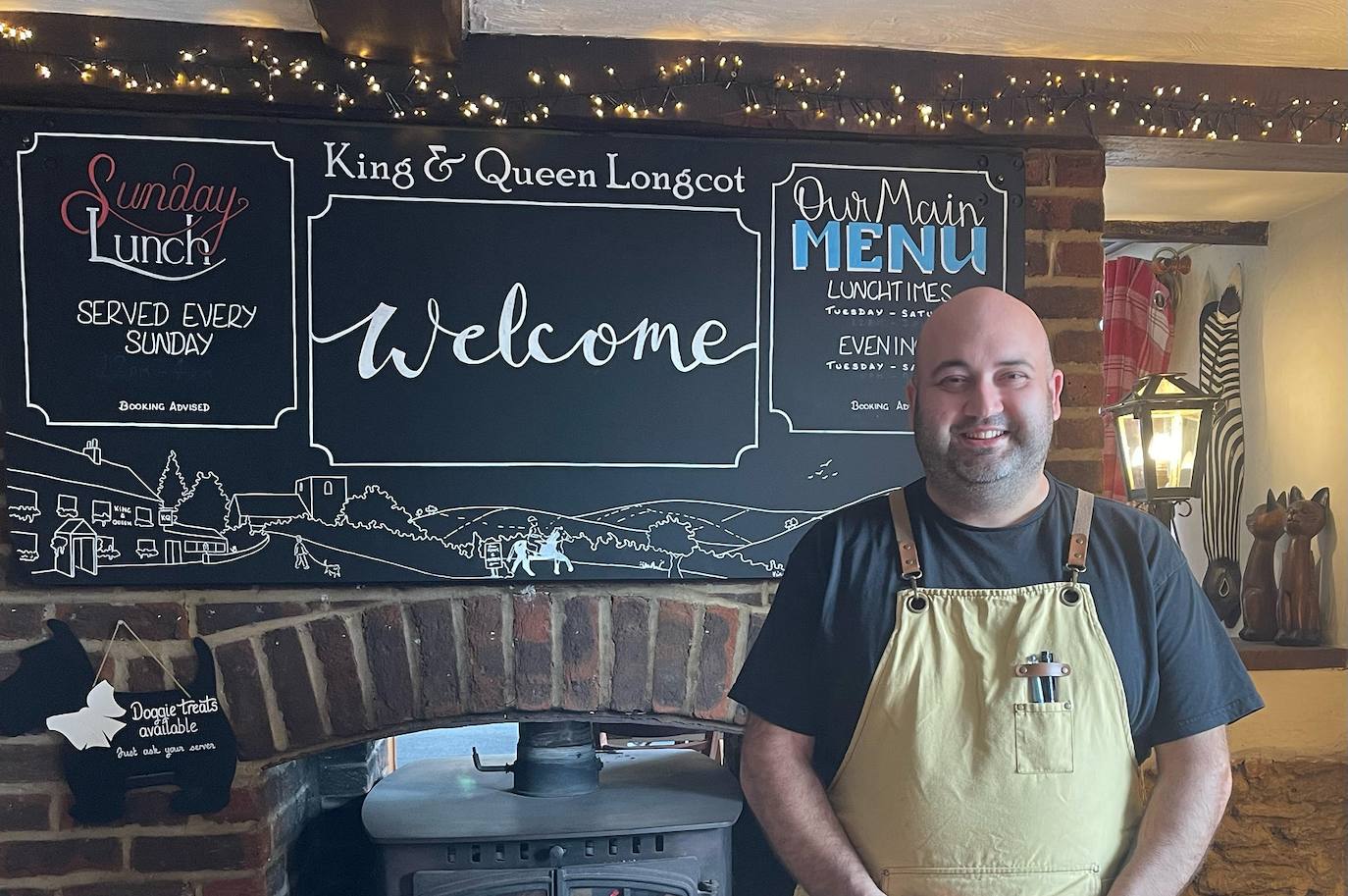 Francisco Rodríguez en el pub The King and the Queen. 