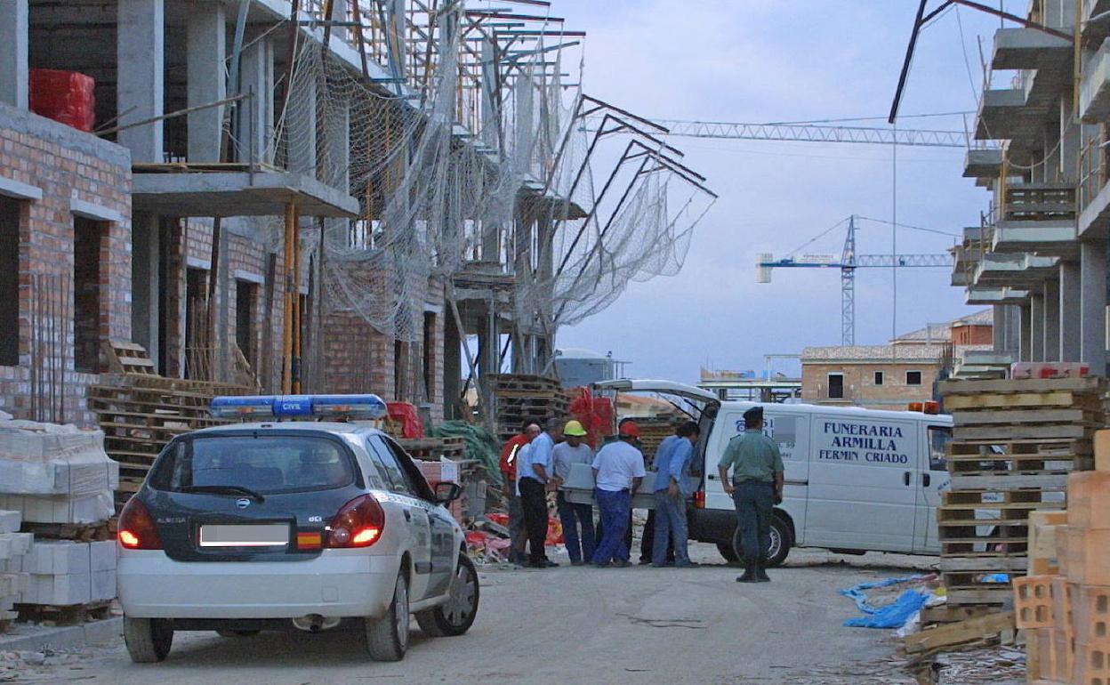 Traslado de un fallecido en accidente laboral. 