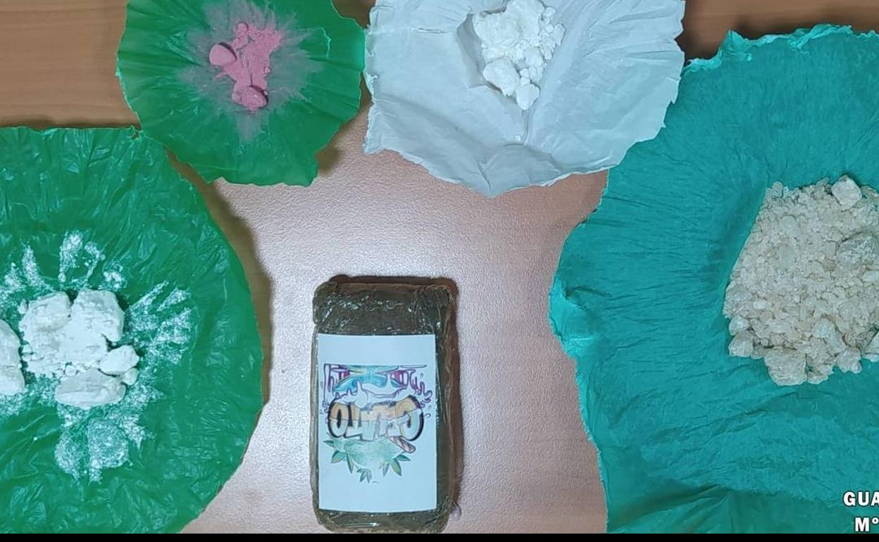 Las drogas incautadas.