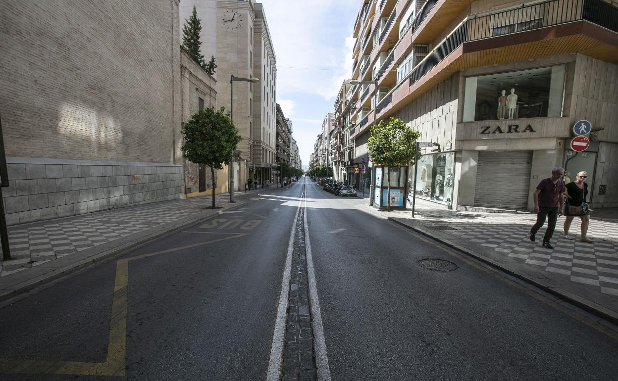 La calle Recogidas de Granada.