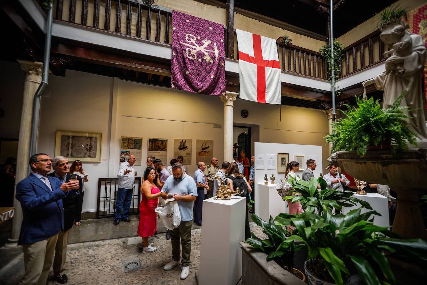 Una muestra en el Museo de las Carmelitas revela el papel clave que jugaron en la contienda personajes como Álvaro de Bazán, Lope de Figueroa o los soldados del Tercio de Granada