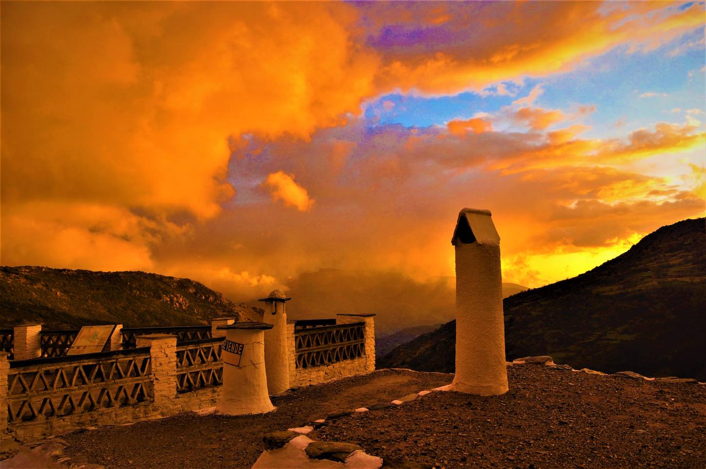 Atardecer en Capileira. 