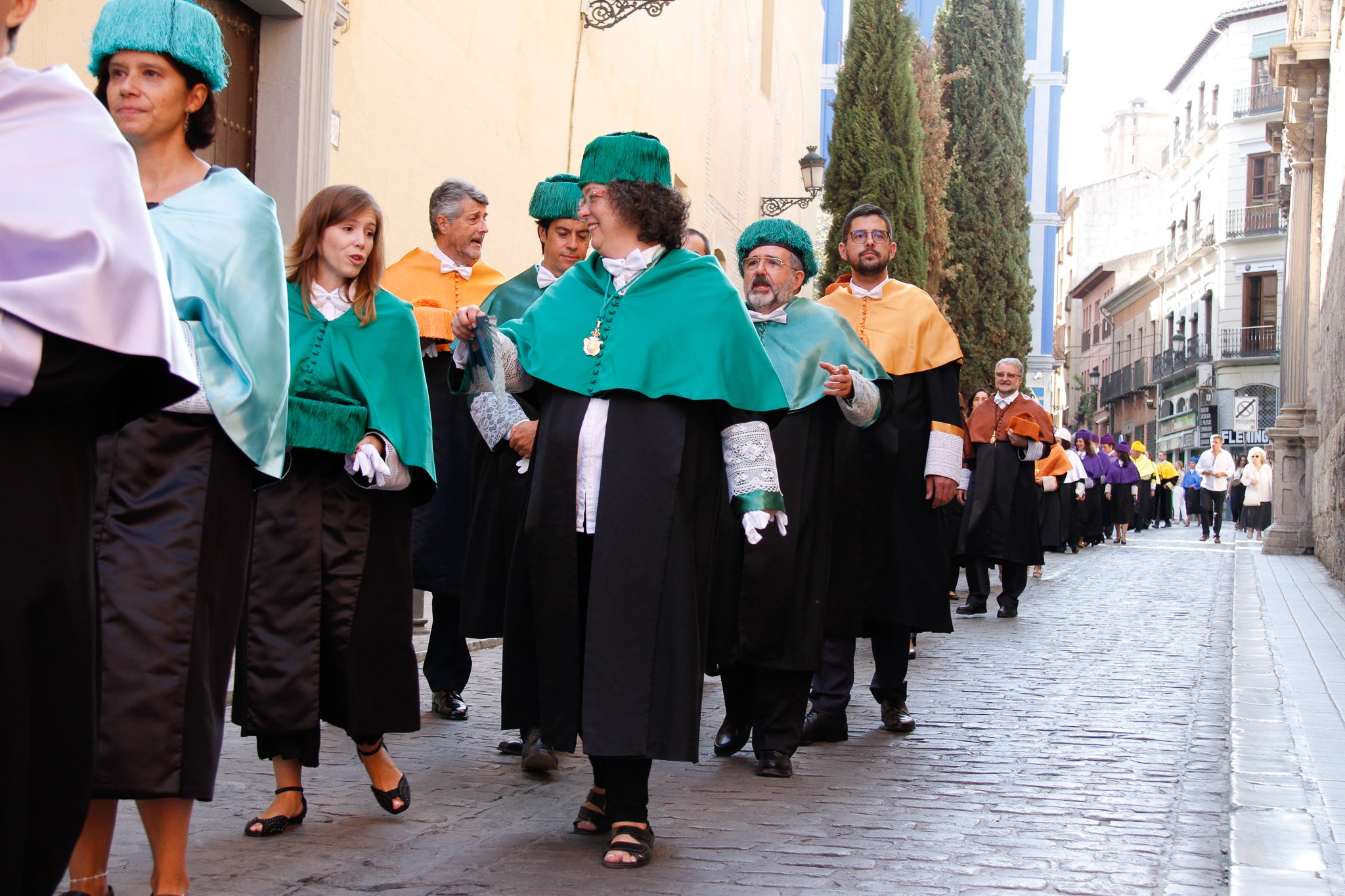 La rectora Pilar Aranda preside su última apertura de curso y recibe una emotiva ovación.