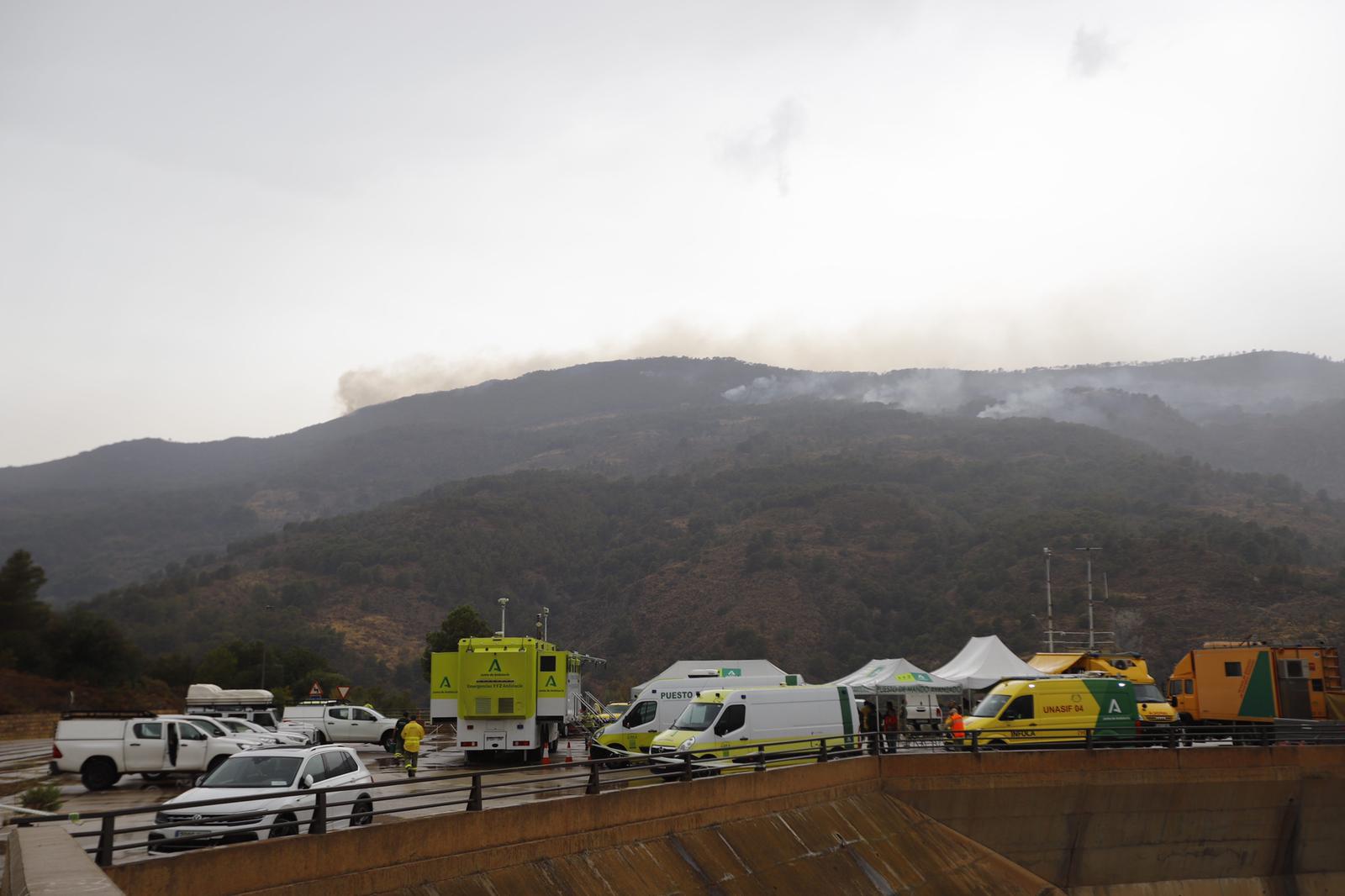 Las lluvias ayudarán para evitar que sigan avanzando las llamas