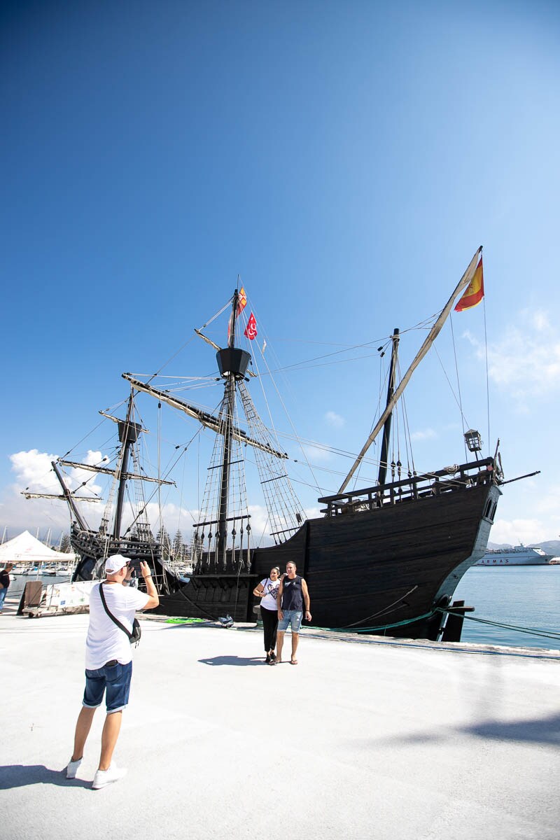 Fotos: El galeón Andalucía, atracado en Motril, desde dentro