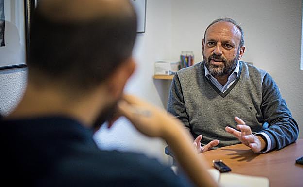 Mingorance, durante la entrevista. 
