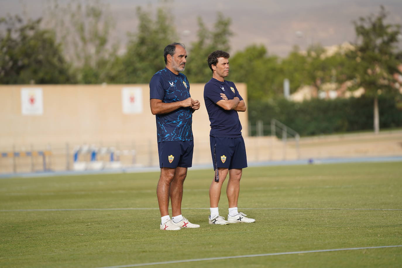 Momento de la sesión de entrenamiento de los rojiblancos.