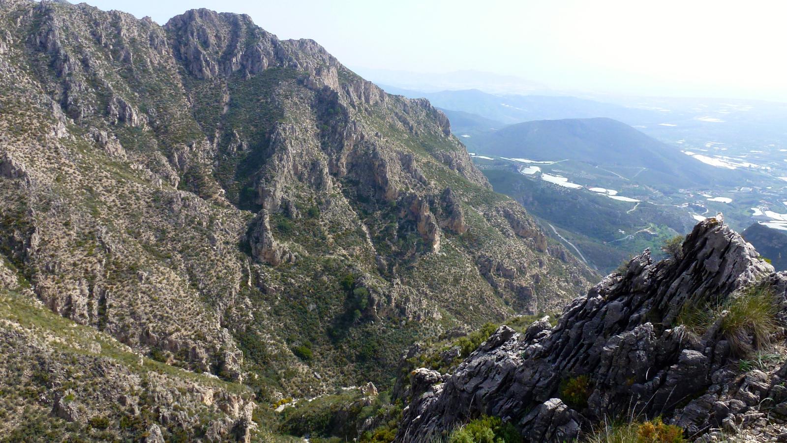 Vistas de la Sierra del Chaparral de Molvízar.
