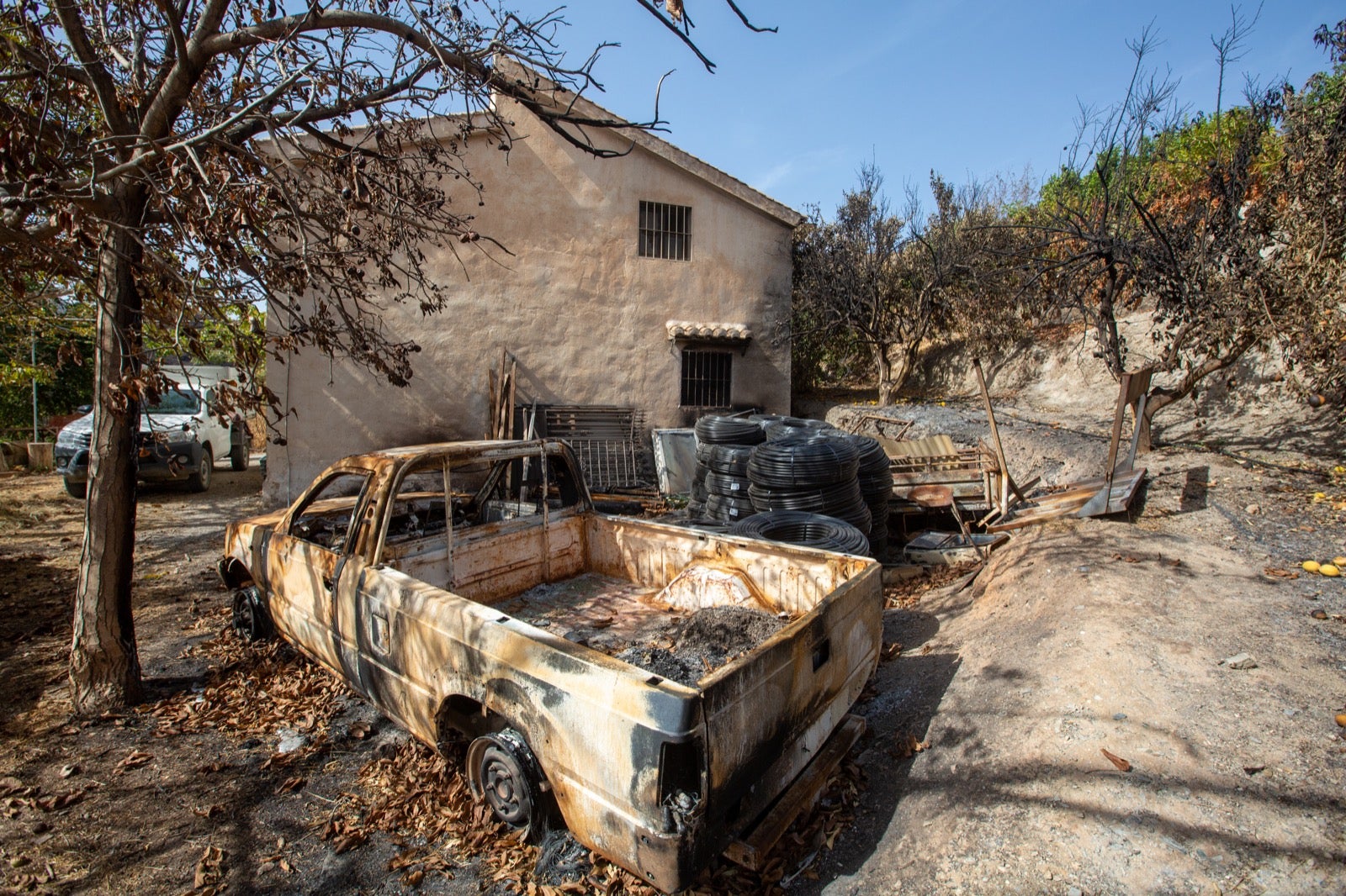 Así ha quedado la zona de Los Guájares tras el gran incendio