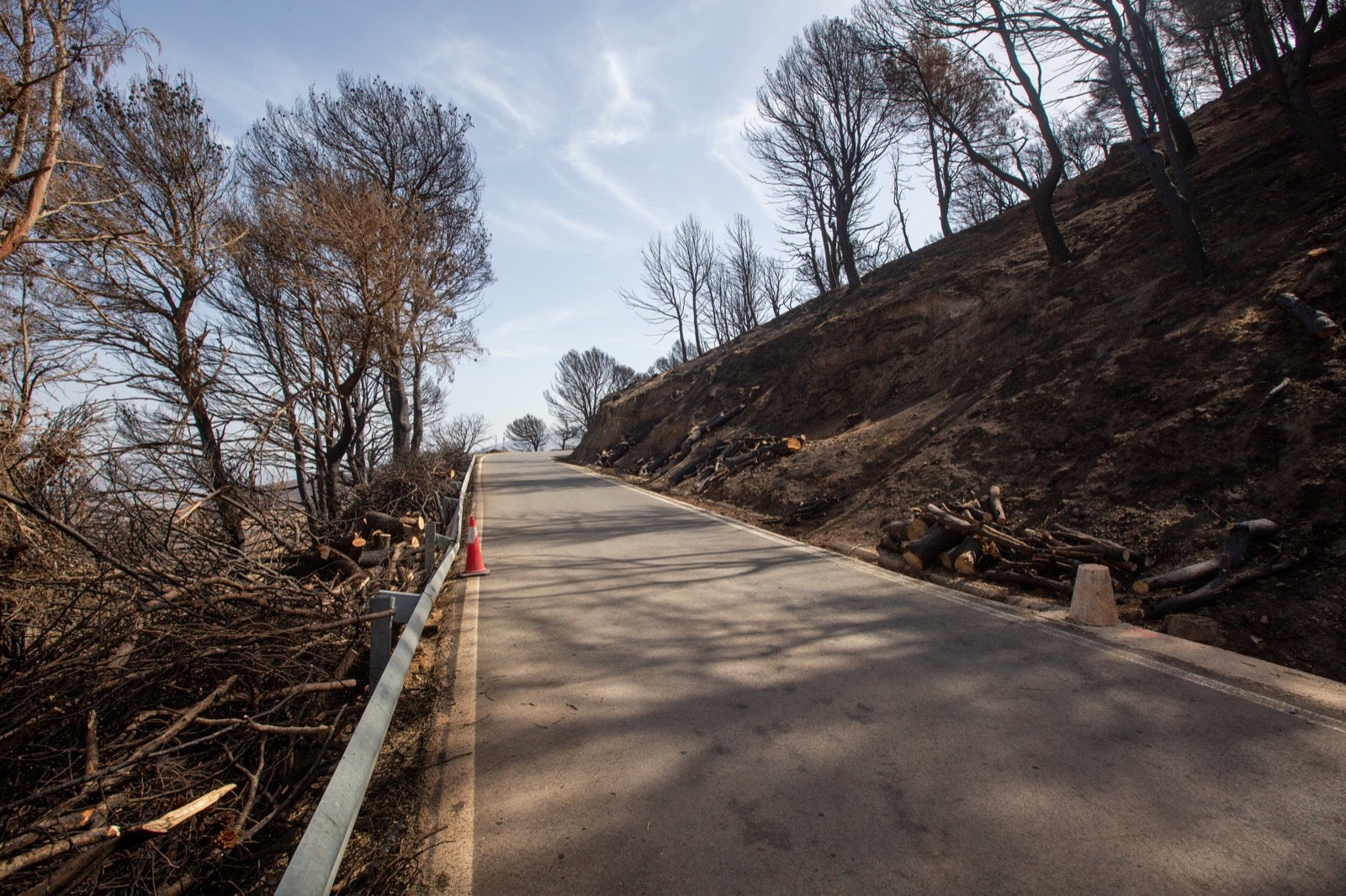 Así ha quedado la zona de Los Guájares tras el gran incendio
