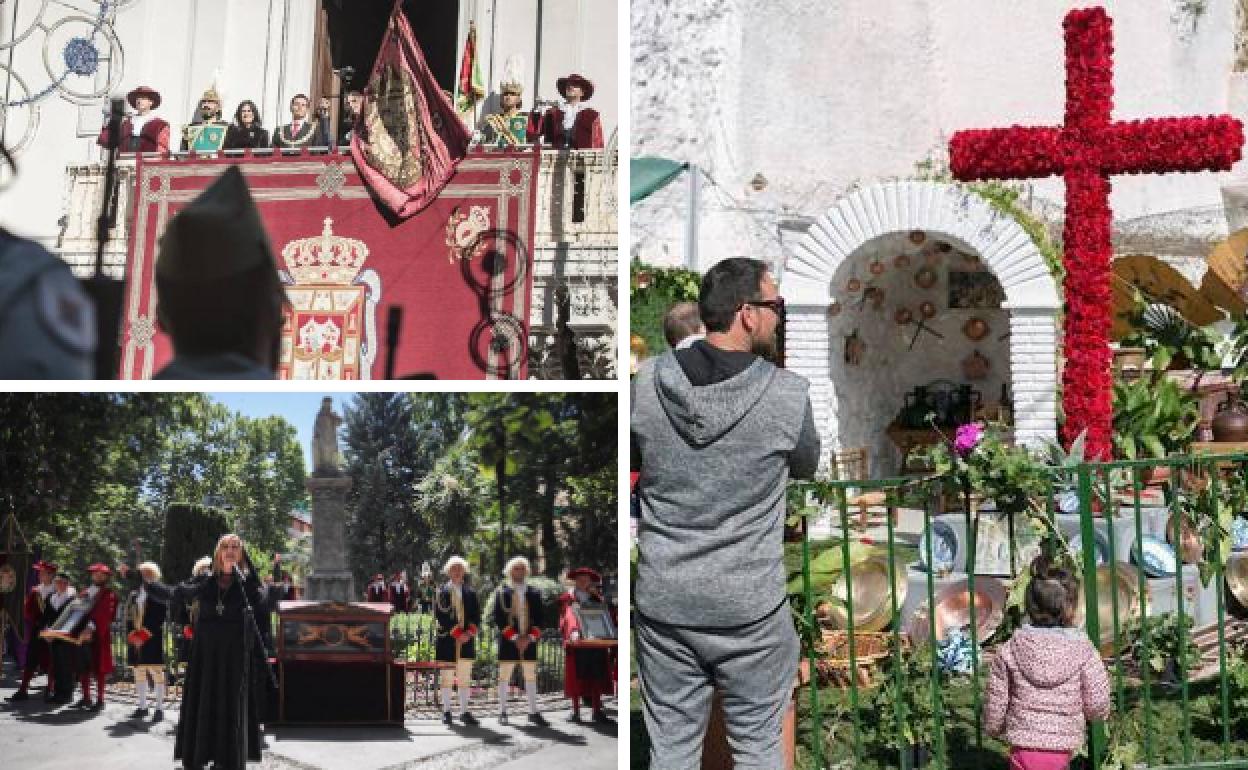 Imágenes del Día de la Toma, de la festividad de Mariana Pineda y del Día de la Cruz.