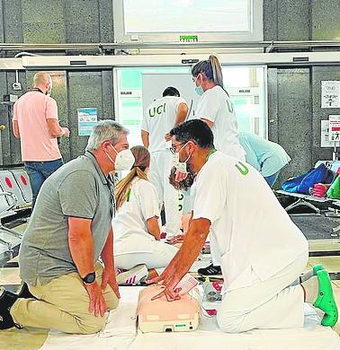 Acto en el Virgen de las Nieves.