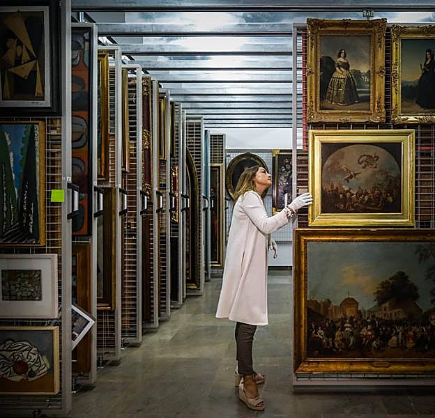 Almacén número uno del Museo de Bellas Artes. 