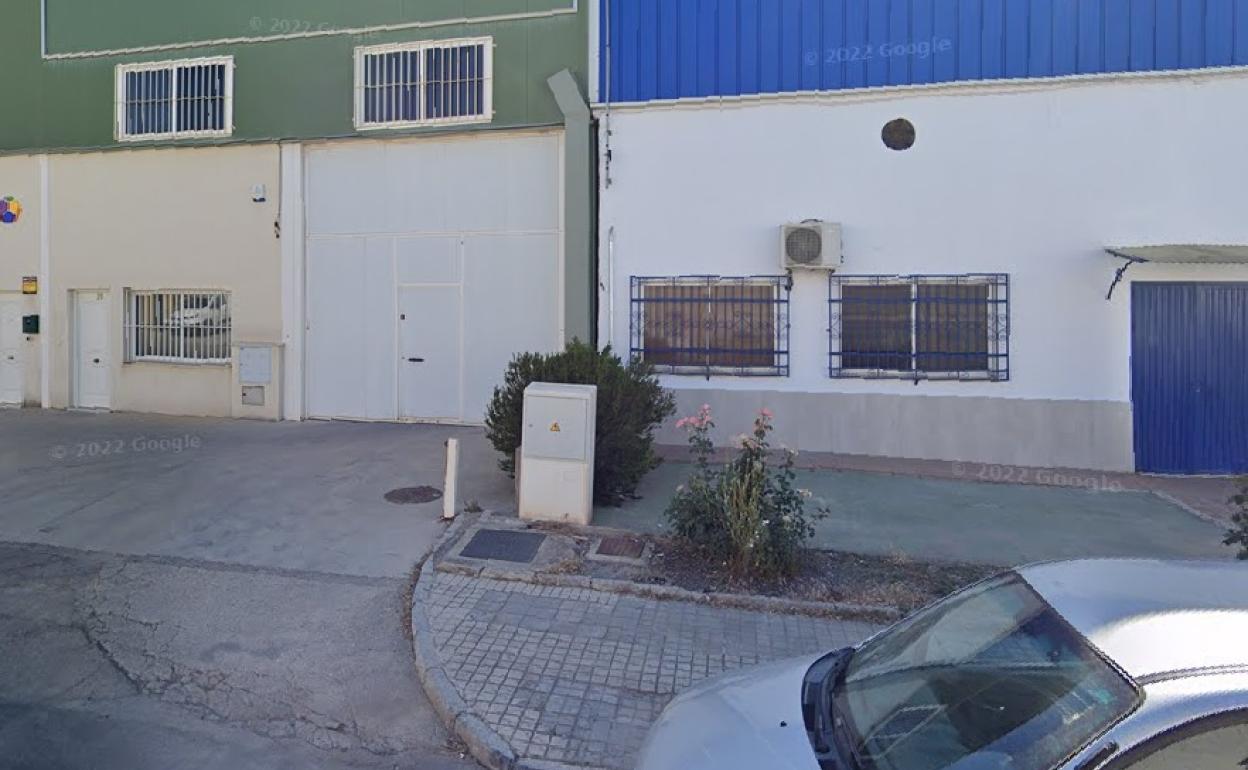 Avenida de Granada, en el Polígono de Asegra, donde ha ardido un transformador