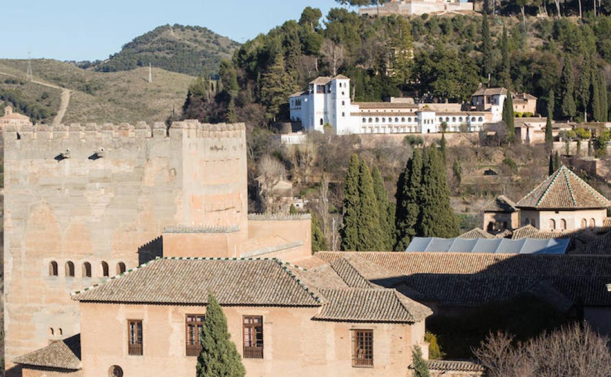 Parte de las cubiertas de la Sala del Mexuar que se restaurarán. 