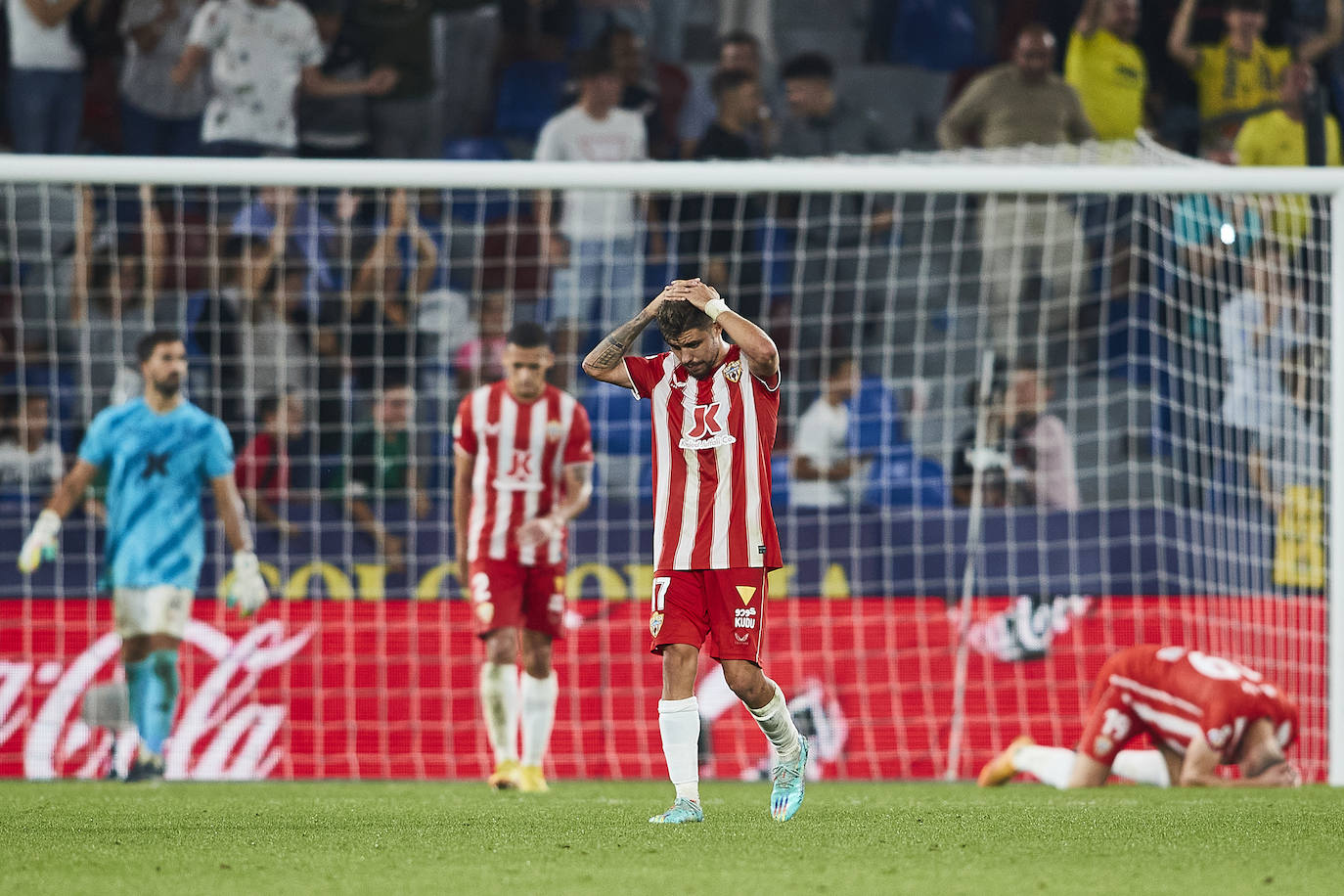 Momento del duelo disputado en el estadio de La Cerámica.