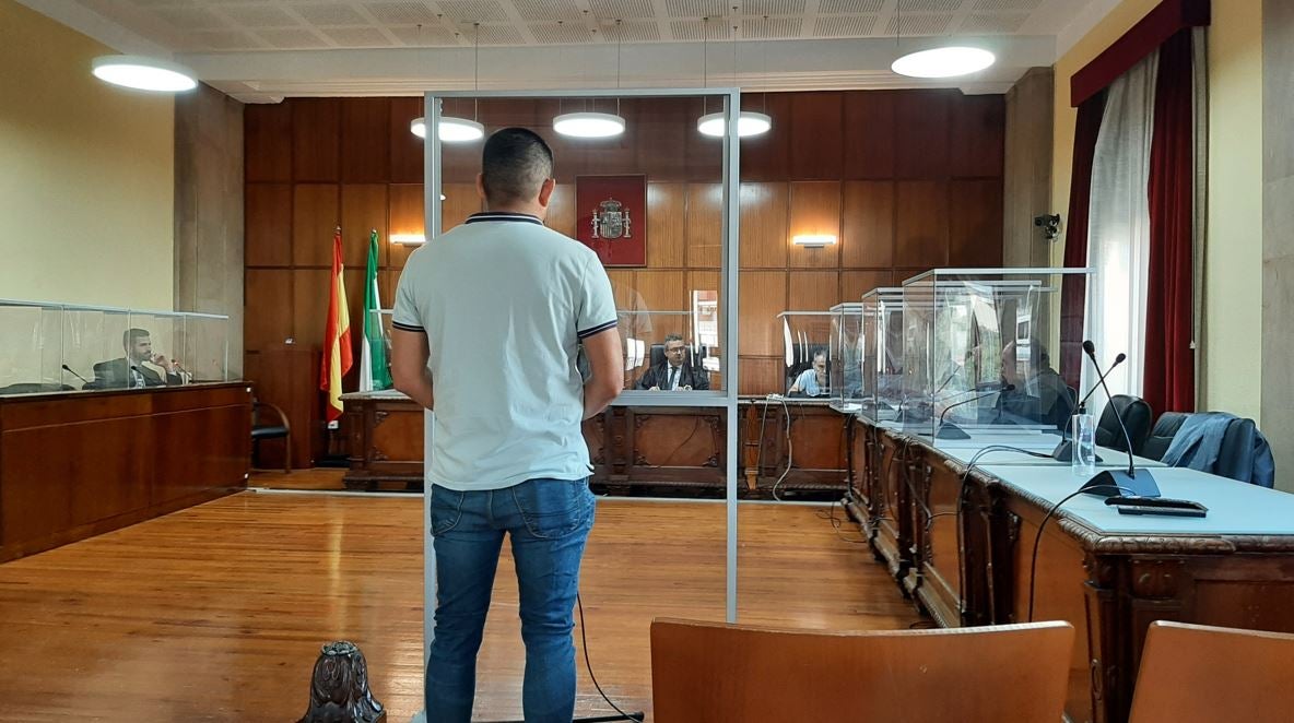 El acusado durante su declaración en la Audiencia Provincial. 