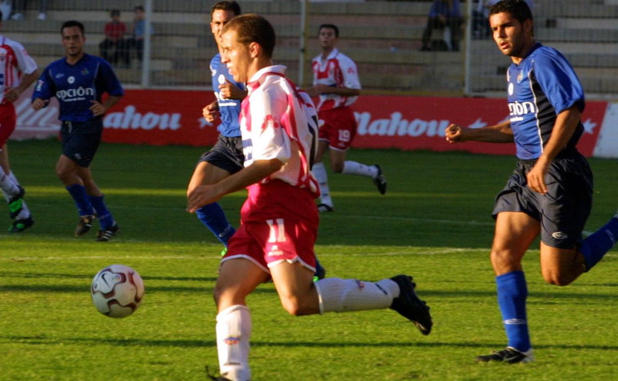 Juanlu marcó el prmer gol de la UD Almería ante el Getafe. 